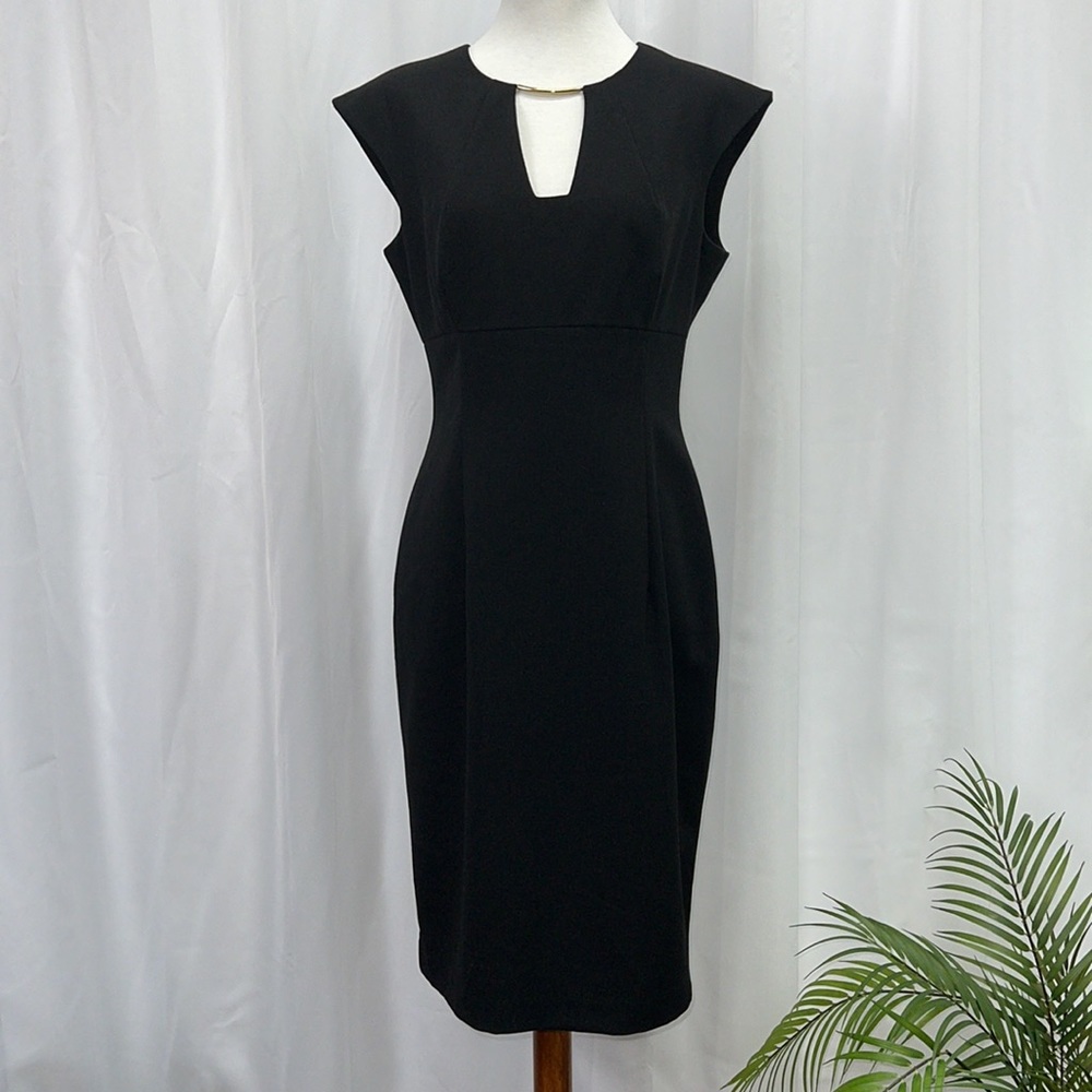 CALVIN KLEIN black sleeveless dress